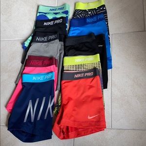 Nike pro shorts 10 pairs , SOLD SOLD SOLD